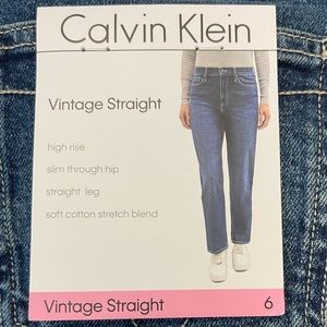 NWT Calvin Klein Vintage Straight Leg Jeans Size 6